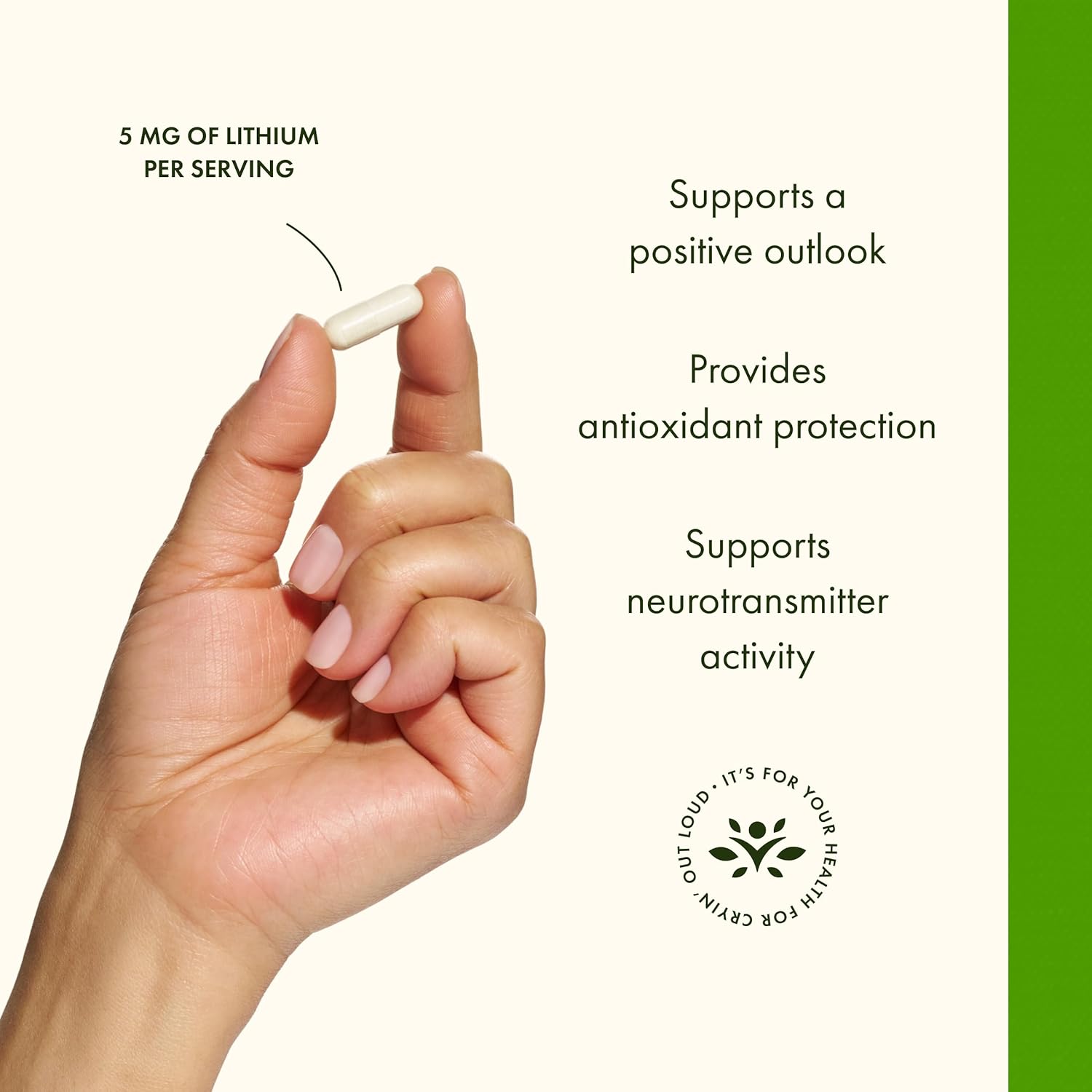 Swanson Lithium Orotate Antioxidant Mood Emotional Wellness Behavior Memory Support Supplement 5 mg 60 Veggie Capsules (Elemental Lithium) - Image 4