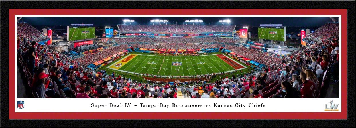 Super Bowl LV -Tampa Bay Buccaneers vs Kansas City Chiefs - Panoramic Posters and Wall Decor by Blakeway Panoramas