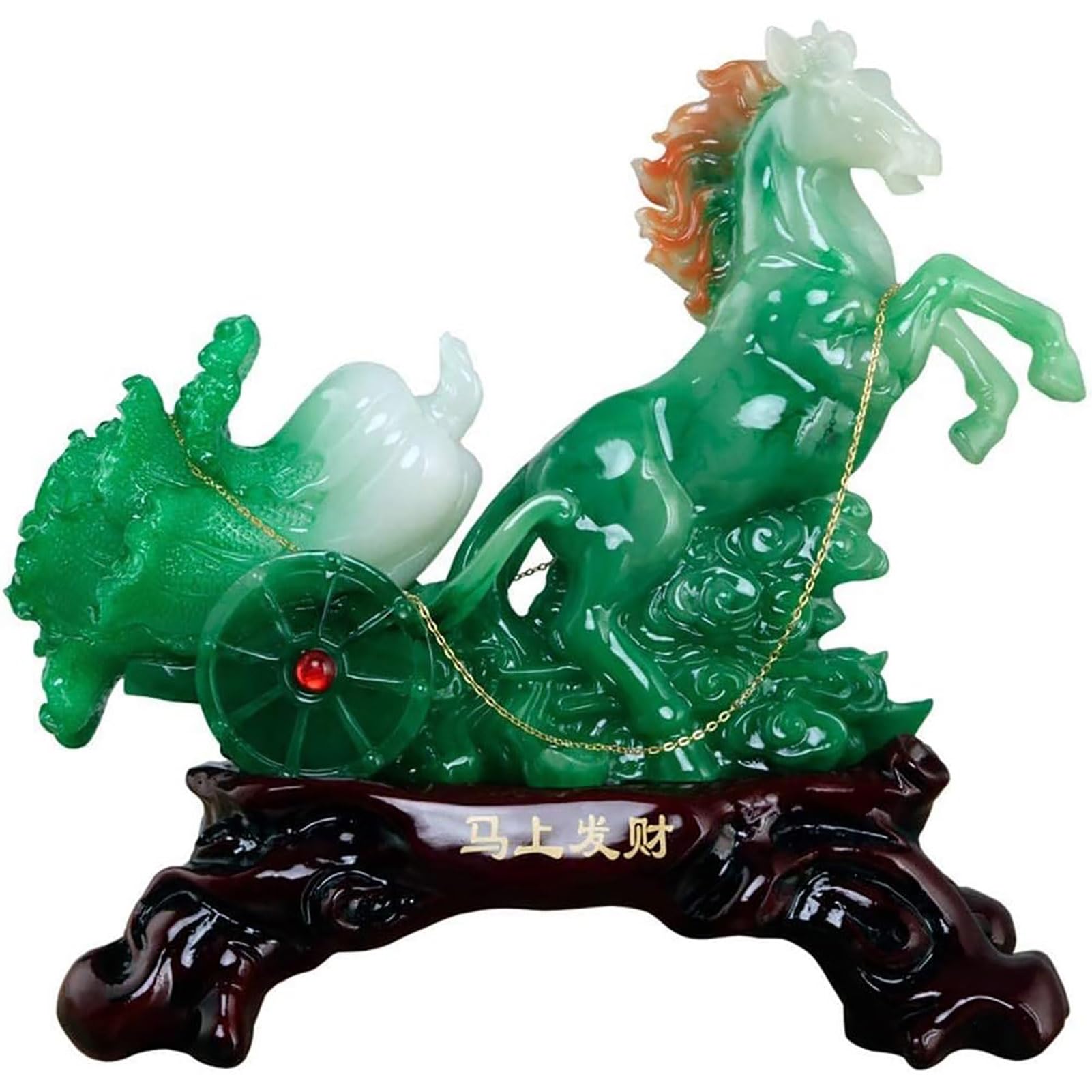 Statue Feng Shui de Richesse Chou et Cheval LapooH pour Harmoniser Votre Bureau