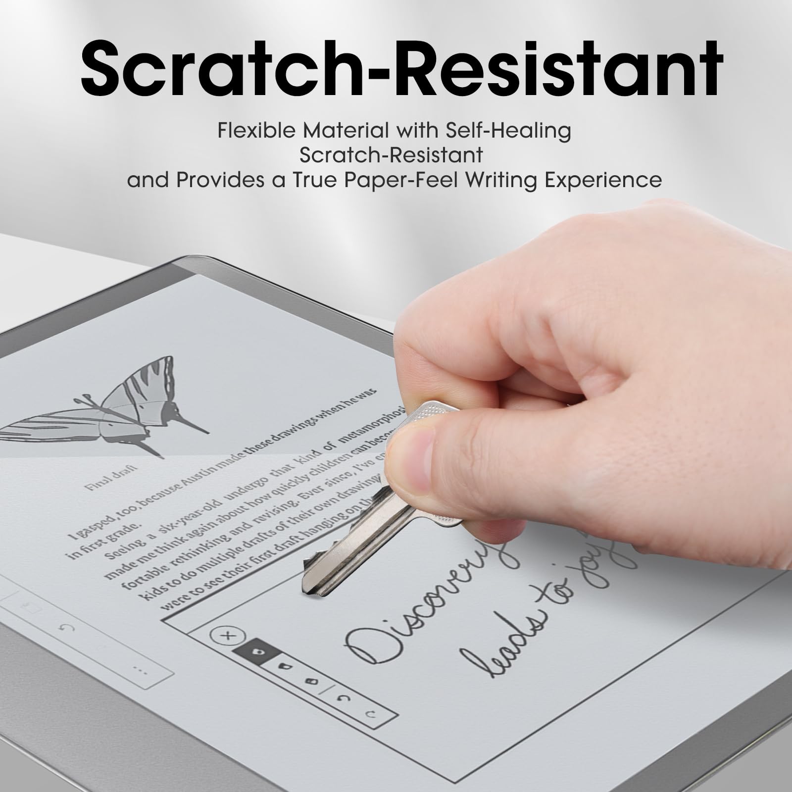 Displayschutzfolie für 10,2 Zoll Tablet Kindle | Schreibgefühl | 9H gehärtetes Glas | HD hohe Klarheit | Scribe | Boox Note | TouchPad D10