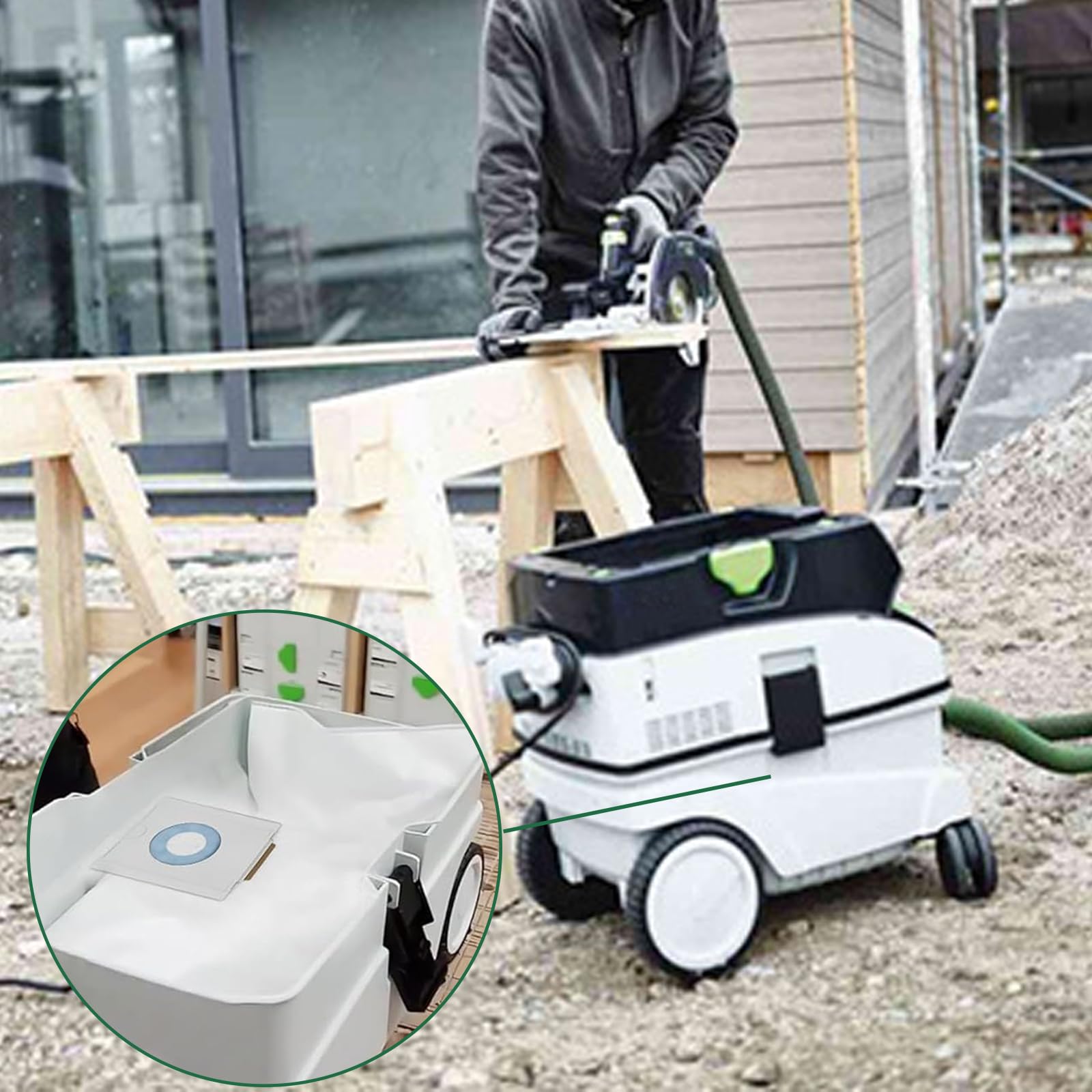 FESTOOL SC FIS-CT MINI/5 SELFCLEAN Filterzak Voor CTL MINI Tot Bouwjaar 2018 5 St 498410 123494