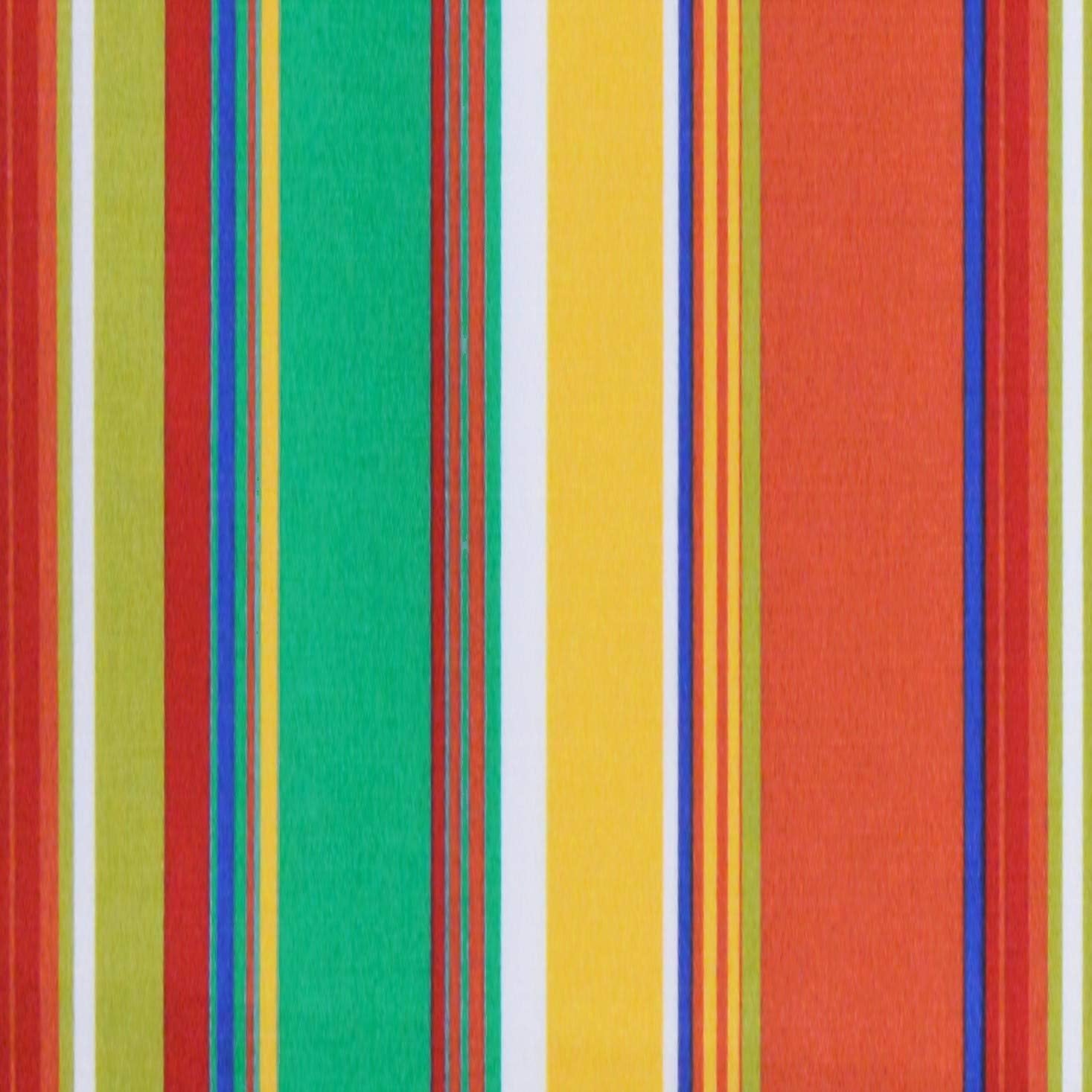 RSH DECOR Indoor Outdoor Set of 4 Square Pillows (Bright Colorful Stripe + Heritage Red, 20" x 12")