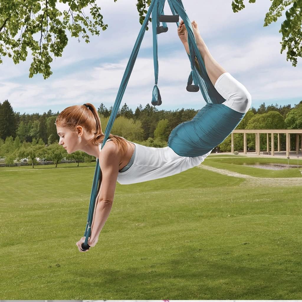 LJYT Yoga Swing,Aerial Yoga Swing Malleable Protect The Skin Strong Antigravity Yoga Hammock/Sling Tool for Gym (Color : E)