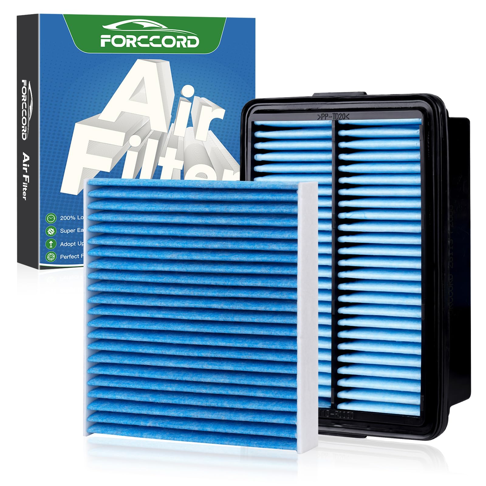 Cabin &amp; Engine Air Filter Kit for Forte 2019-2024, Elantra 2017-2020