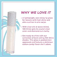 Vista 2 de Petite 'N Pretty Brillo de labios 10K Shine para niñas (Diamond Heist) – Maquillaje para niños, preadolescentes y adolescentes, alto brillo, suave