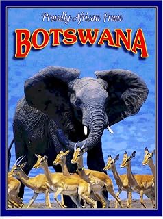 Magnet Botswana Elephant Antelope Africa African Pride Travel Art Magnet Advertisement
