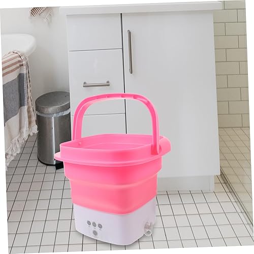 Miniatura 6 de Gadpiparty Mini Lavadora Lavadora Portátil Lavandería Máquina Plegable Compacto Automático Ahorro de Agua Electricidad Enchufe