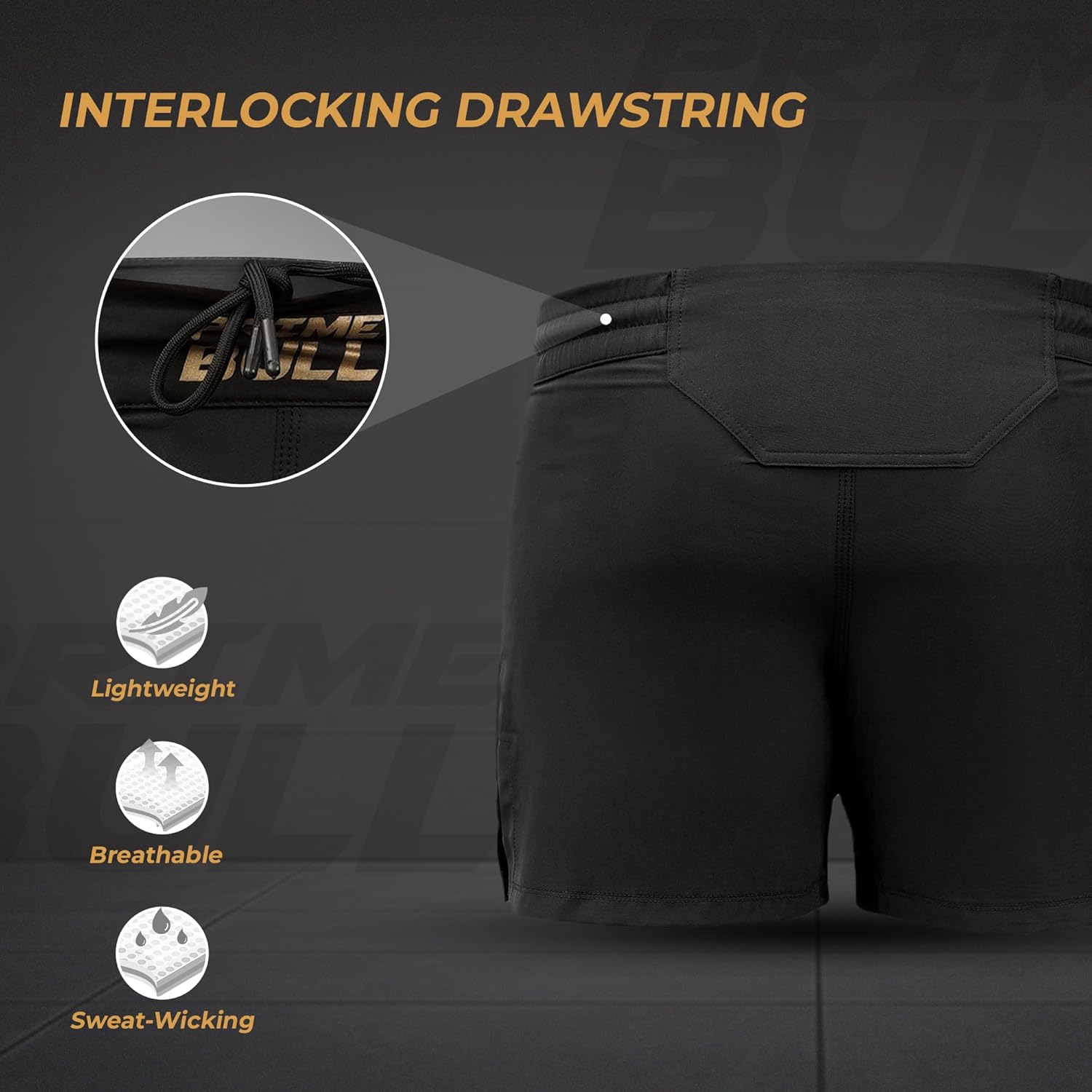MMA Shorts for Training&Kickboxing–Fighting Shorts for Martial Arts,Cage Fight, Muay Thai, BJJ, Boxing,Grappling