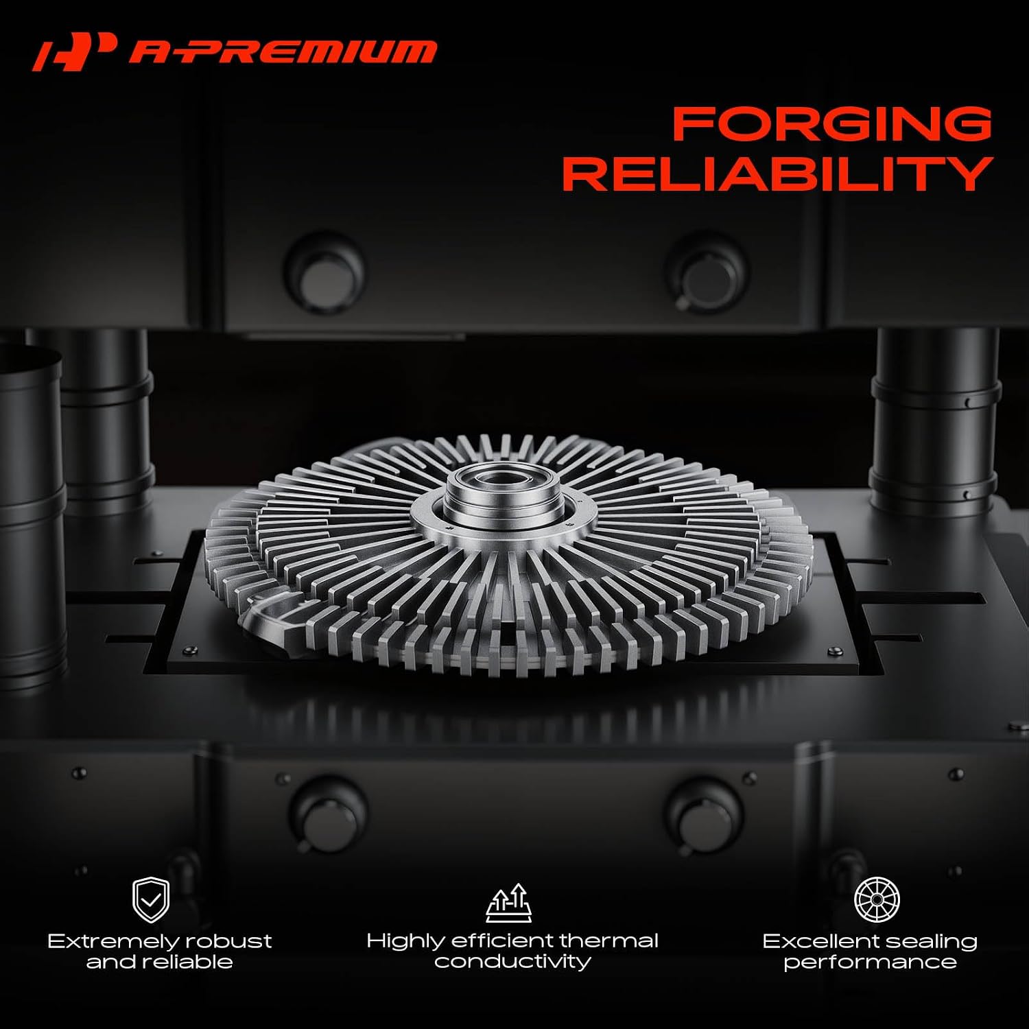 A-Premium Engine Cooling Fan Clutch Compatible with Ford & Chevrolet