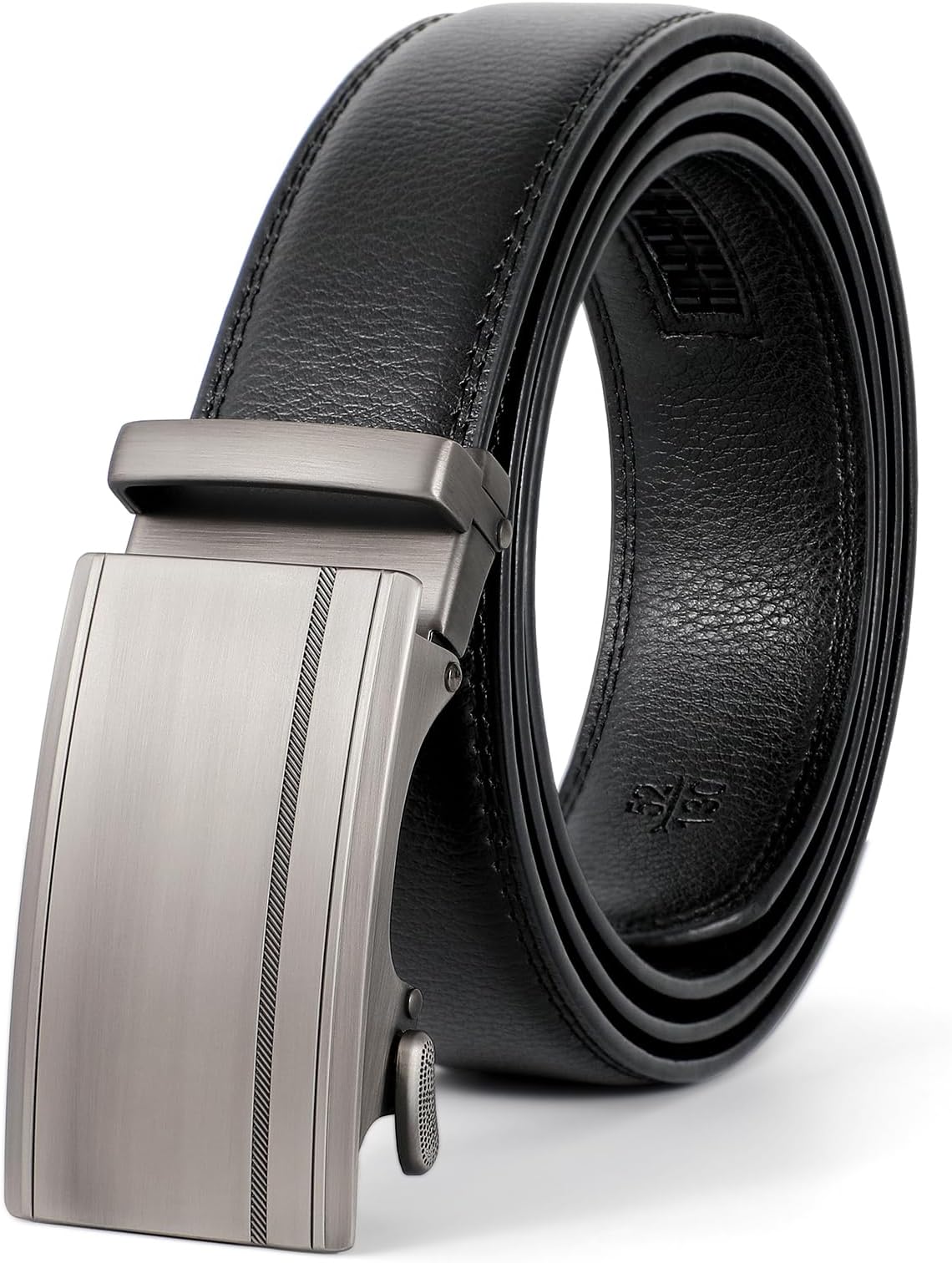 SANSTHSMen's Belts Leather Ratchet Dress Belts for Men with Adjustable Slide Buckle in Gift Box