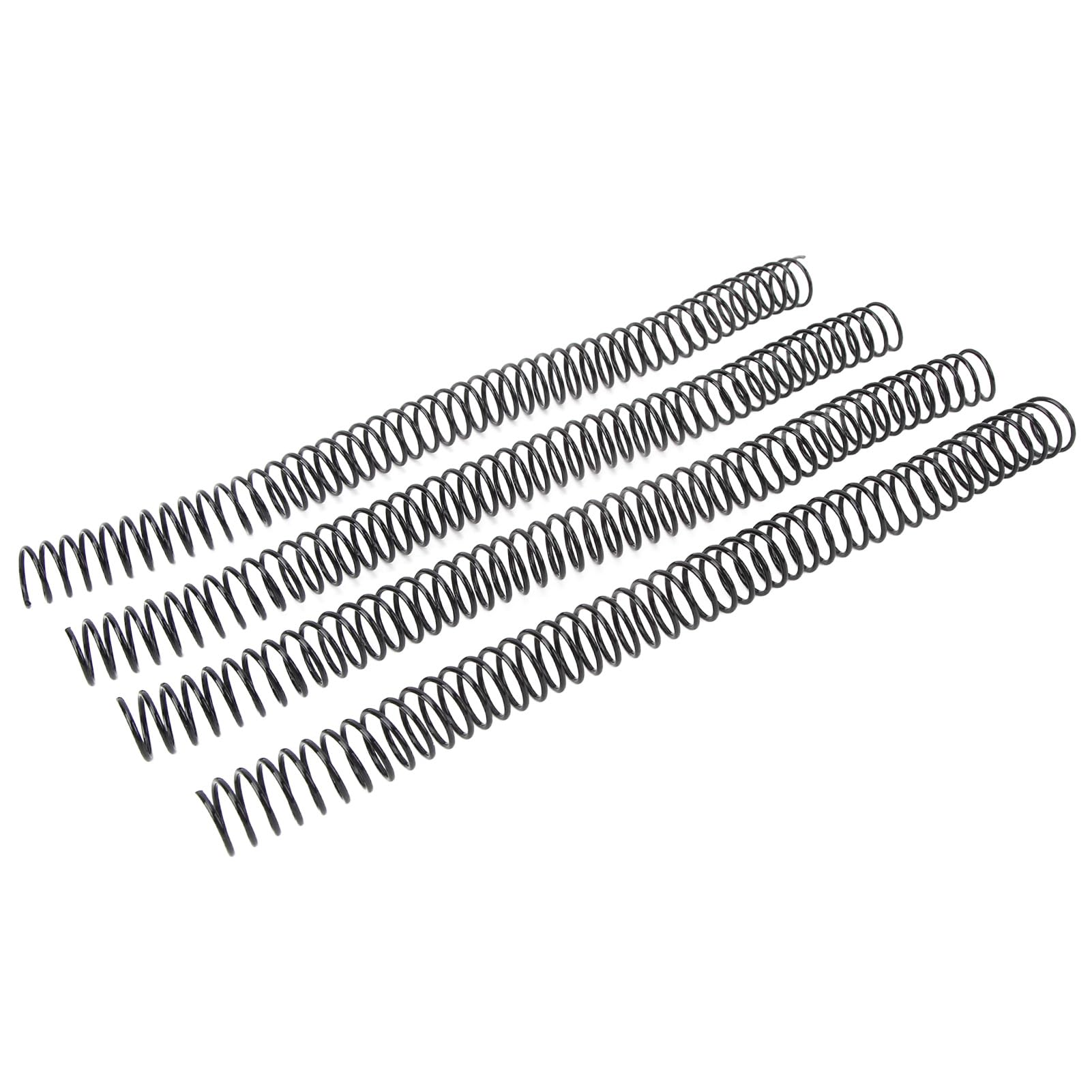 Bobine di rilegatura a spirale da 16 mm, dorso di pettini di rilegatura in plastica da 100 pezzi, bobine di rilegatura con passo 4:1 per carta A4, dorso di rilegatura a spirale in (Nera)