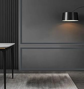 16.4FT Chair Rail Molding Peel and Stick,Flexible Molding Trim,Self Adhesive Wall Molding Panels for Cabinet, Mirror Frame, Door, Tile Edge(Black 0.86IN*0.35IN)