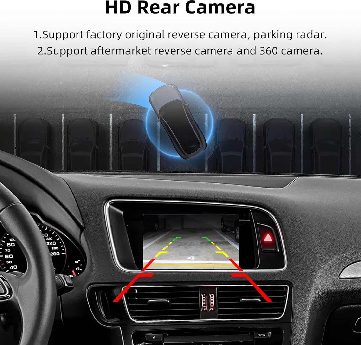 HD Rear Camera display