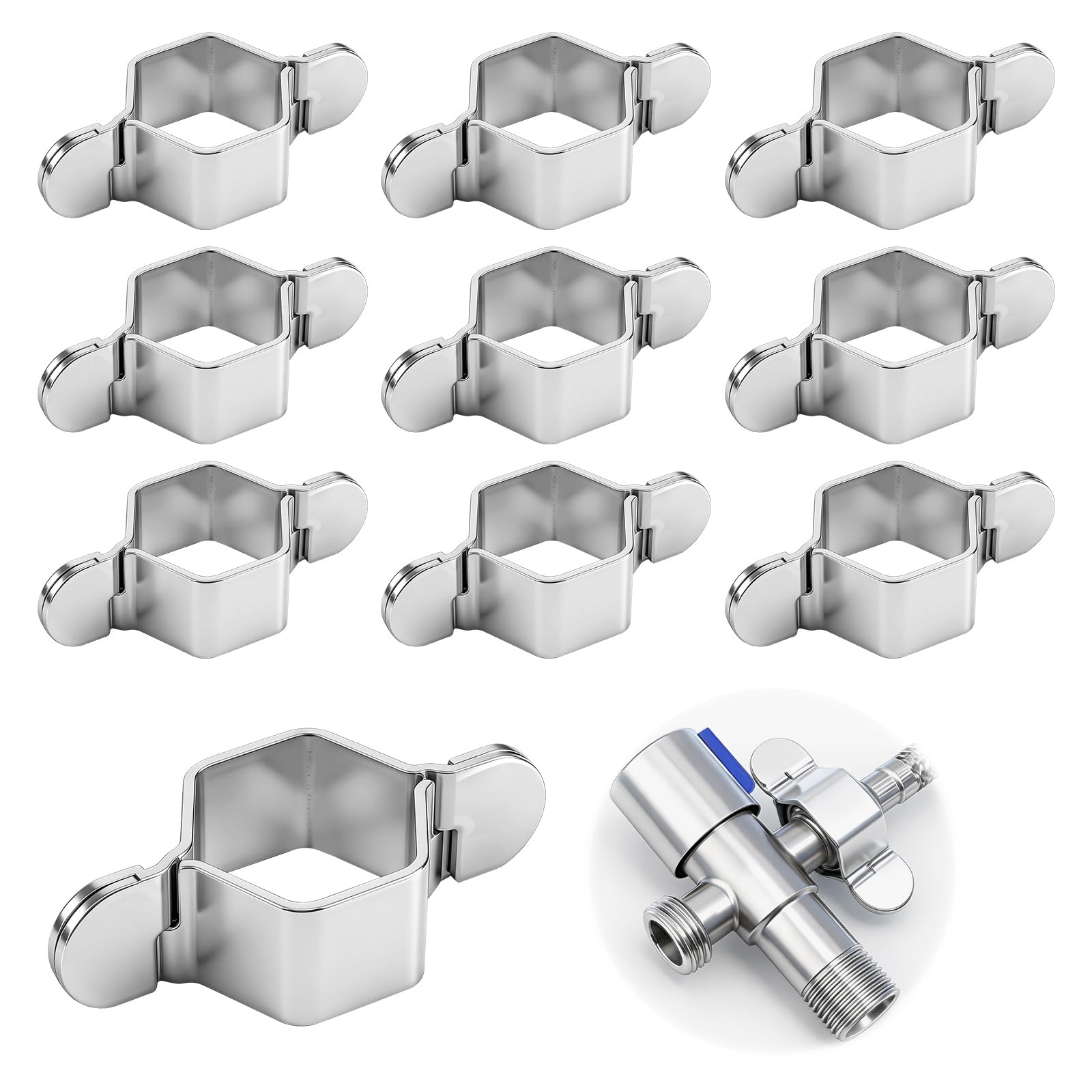 Aurvivia 10 Pairs Detachable Hex Hose Spanners,Plumbing Repair Tools