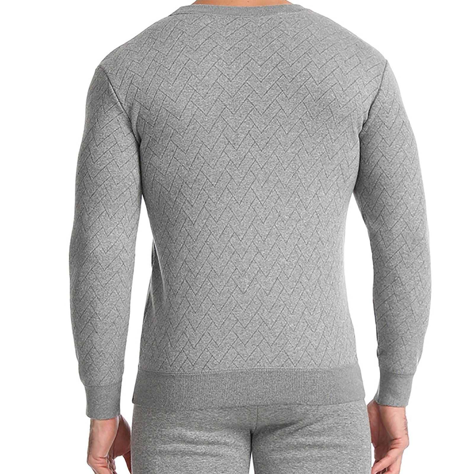 Ropa Interior Térmica Hombre Invierno Transpirable Conjunto Térmico de 2 Piezas Camiseta Térmica Hombres Manga Larga Pantalones Largos, Funcional Conjuntos Térmica