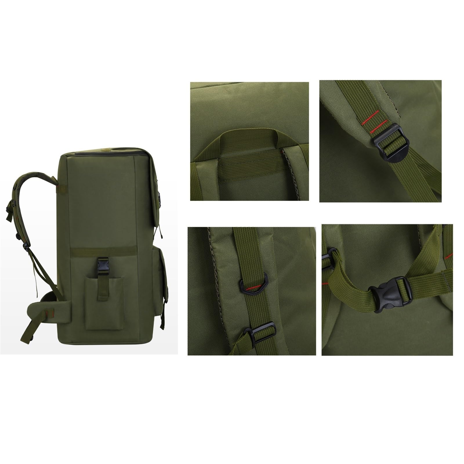 Casual 120l Military Large Military Tactical Oddychający Wodoodporny Plecak, Tactical Assault Hiking Sports Bug Out Bag, Do Wędrówek, Biwakowania, Trekkingu, Polowania Sportu, Pracy(Khaki)