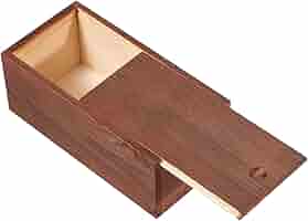 Amazon.com: Useekoo Vintage Wood Box with Slide Lid, Wooden