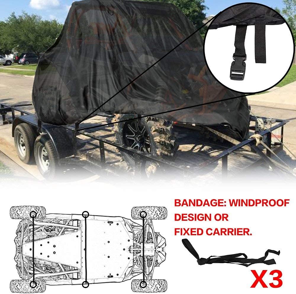 NEVERLAND UTV Cover Waterproof - All Weather Protection UTV Cover Compatible with RZR Polaris Ranger Yamaha Rhino Can-Am Commander Defender Honda Pioneer Sxs