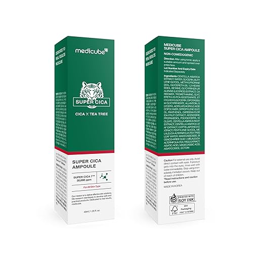 Miniatura 7 de Medicube Super Cica Ampoule  Restaura la piel dañada con extracto de centella asiática 615  Calmante y curación instantánea  Cuidado de la piel