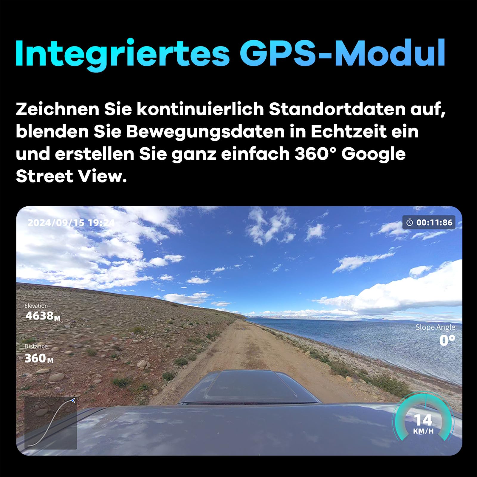 KanDao QooCam 3 Ultra Action Kamera, 8K 360° Video & 96MP, Wasserdicht, GPS, Stabilisierung – 360 Grad Kamera mit Unsichtbarem Selfie-Stick für Vlog, Outdoor