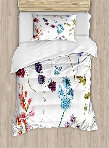 Miniatura 289 de Ambesonne Juego de funda de edredón de brújula, ilustración de mapa del mundo, marinero marítimo, equipo de vida monocromático, juego de ropa