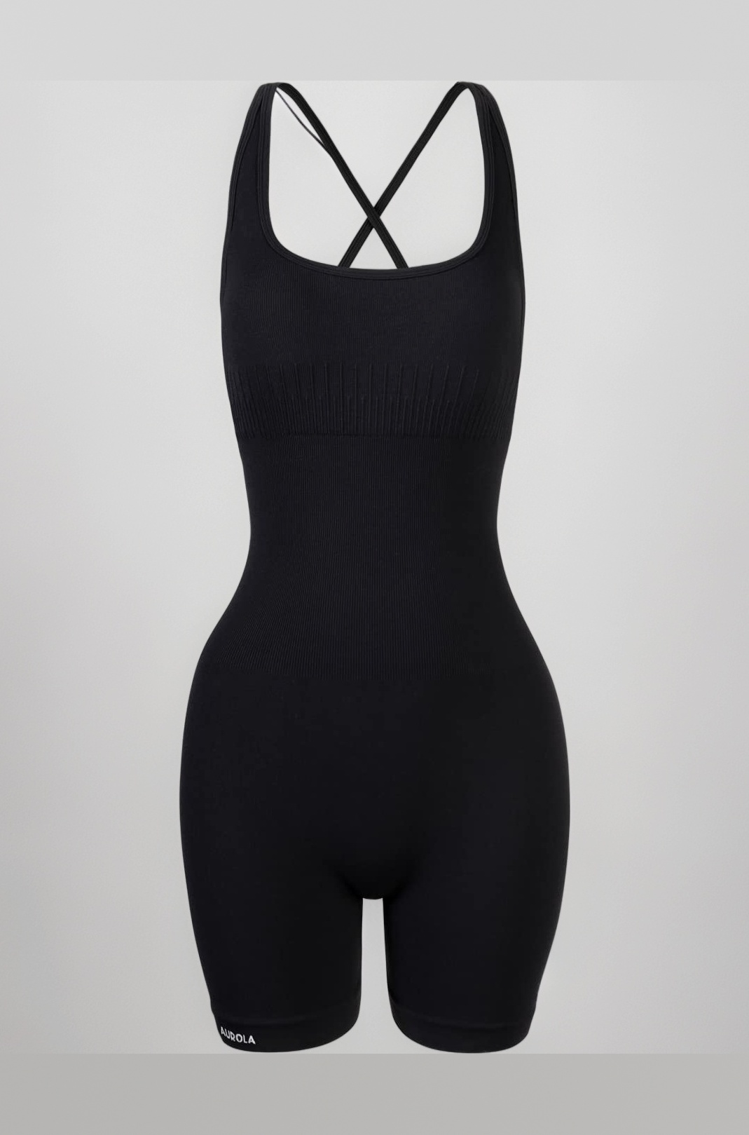 AUROLA Strapy Romper for Women Workout Yoga Gym Seamless One Piece Jumpsuit Tummy Control Padded Sports Bra