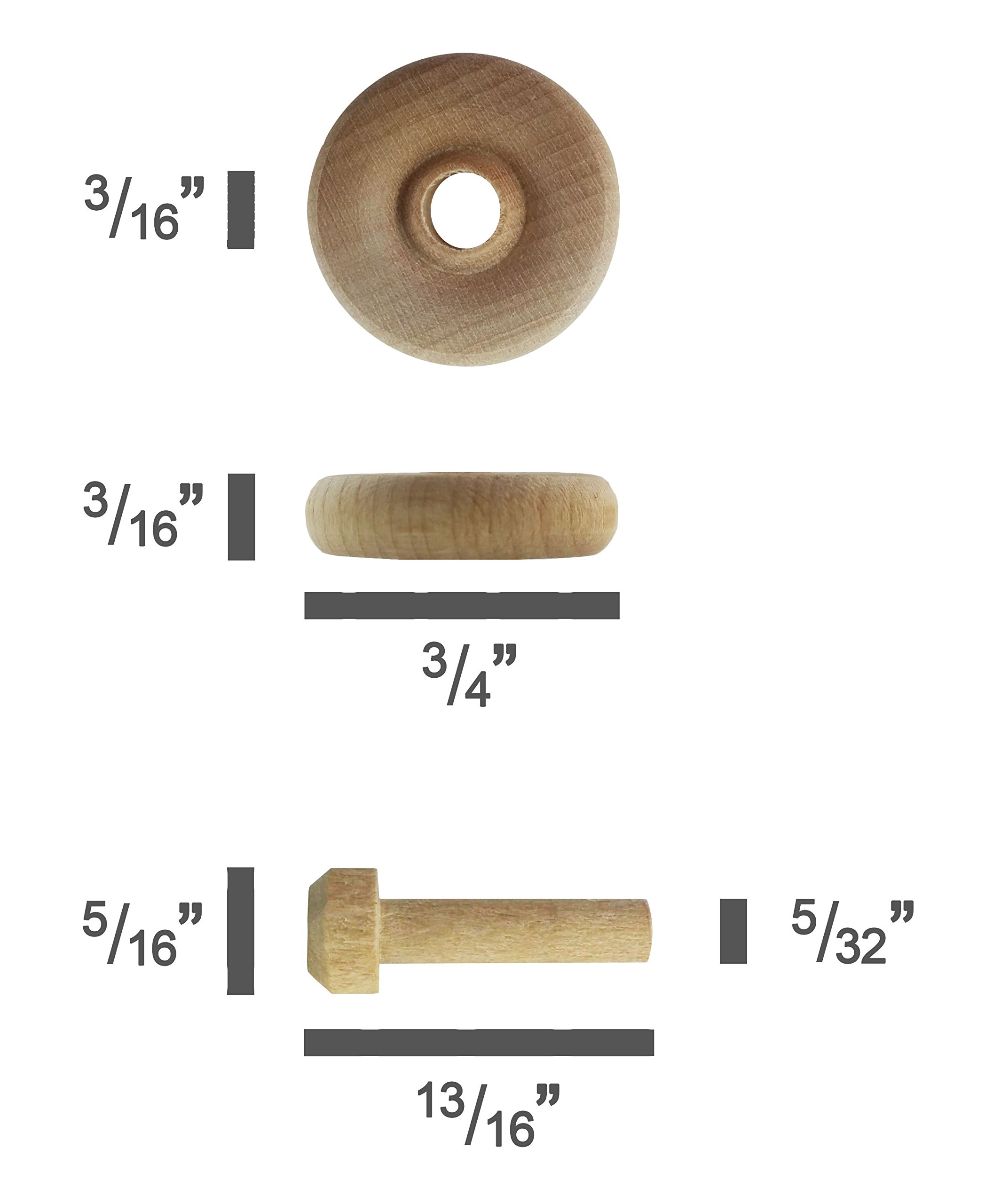 DICOSMETIC 30 pièces Roues en Bois Jouets Petites Roues en Bois Roues en Bois Rondes Plates en Bois Non Fini pour Bricolage Artisanat Cadeaux de Noël Mocassin