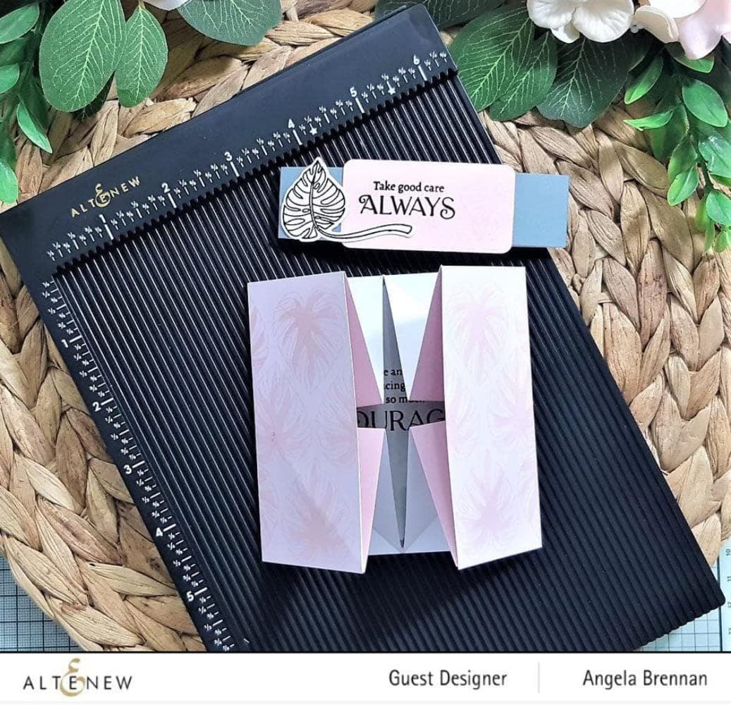 Altenew Crafters' Essential Scoring Board for Crafting, Scoring Tool for Folding Cards, Envelope Maker for Paper Crafts, Scoring Board for Paper Crafting, Paper Craft Scoreboard with Bone Folder