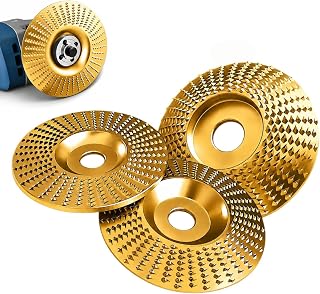 Tungsten Carbide Cutting Wheel, 2026 New Angle Grinder Polishing Pad Tungsten Carbide Sanding Discs, Angle Grinder Polishing Pad, Sanding Stump Removal & DIY Woodworking (Gold 3PCS)