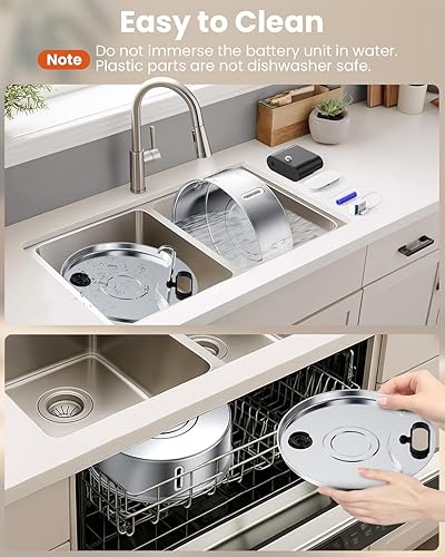 Miniatura 9 de Fuente de agua inalámbrica para perros de acero inoxidable con sensor 12L3.2 galones dispensador de agua automático inalámbrico bomba silenciosa sin