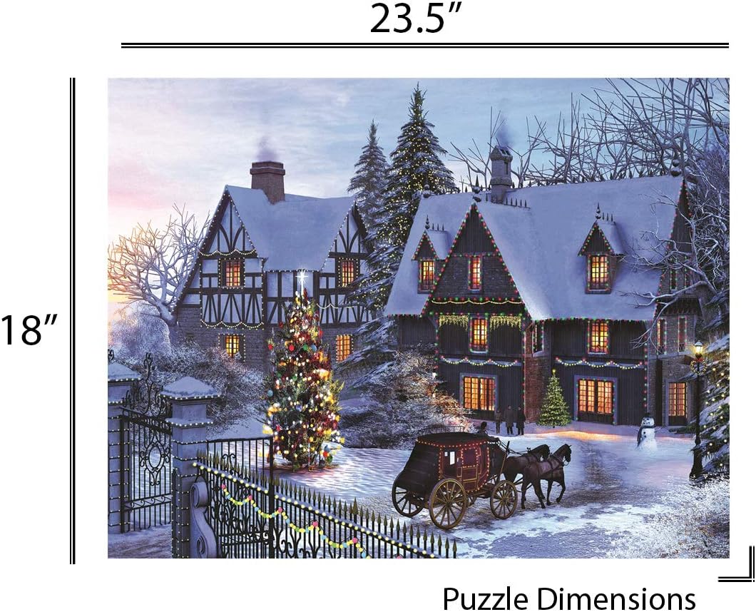 Springbok's 350 Piece Jigsaw Puzzle Home for Christmas - Made in USA