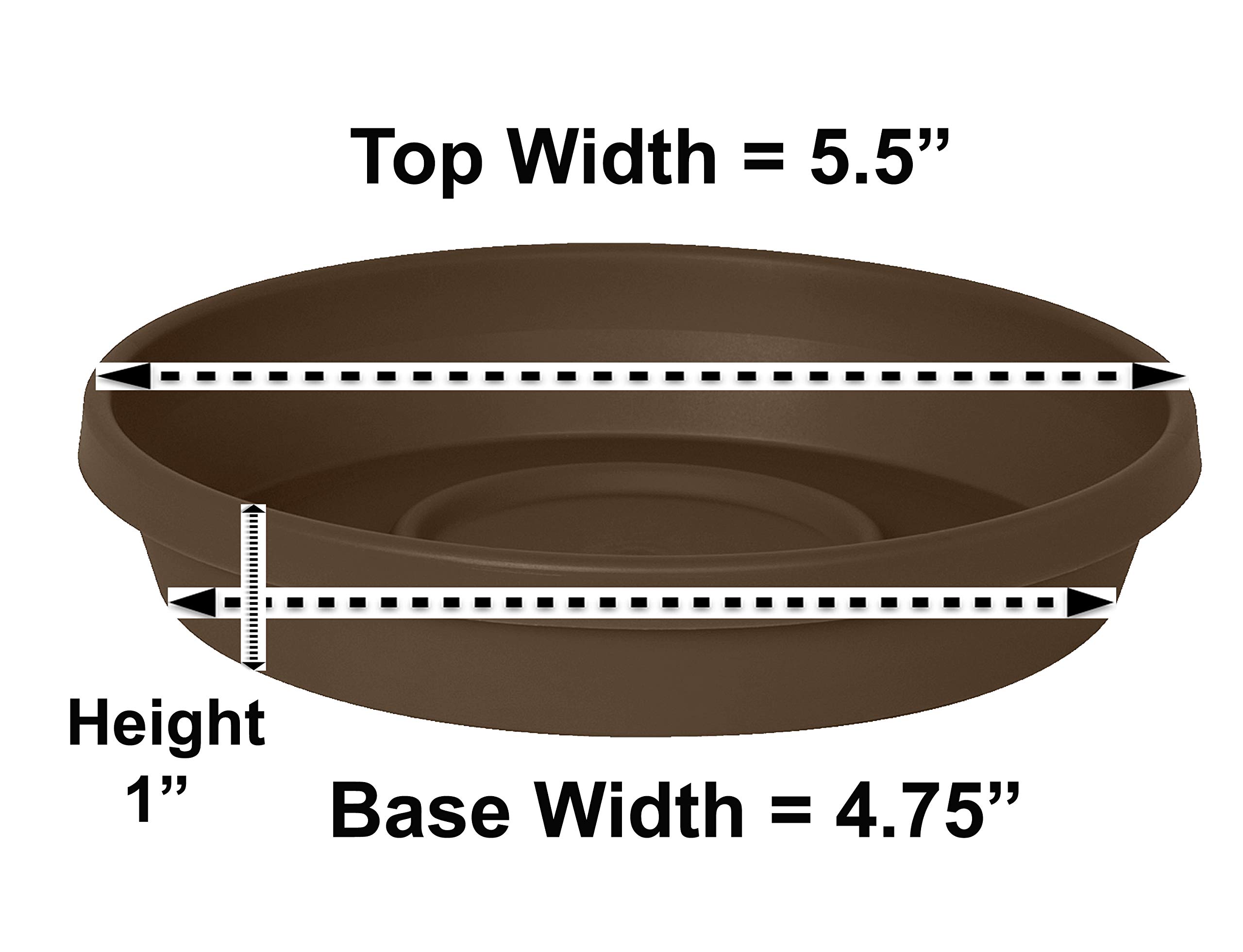 Bloem Terra Plant Saucer Tray for Planters 3-6