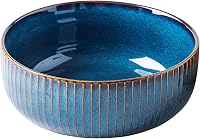 CSYY Kerámia Saláta Tál 21cm Kék Porcelán Leveses Tál 1