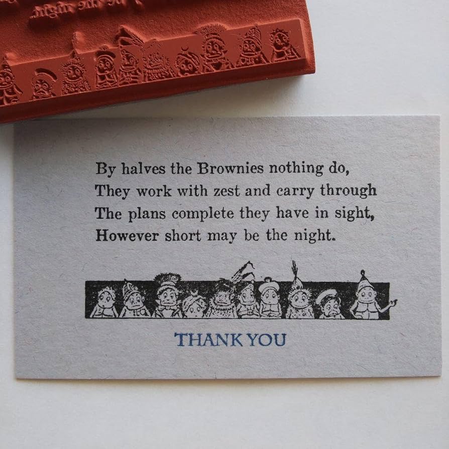 ドイツ製 輸入 ラバースタンプ マウント済『英語テキストと10人のブラウニー 小 Amazon.co.jp: ドイツ製 輸入 ラバースタンプ マウント済『英語