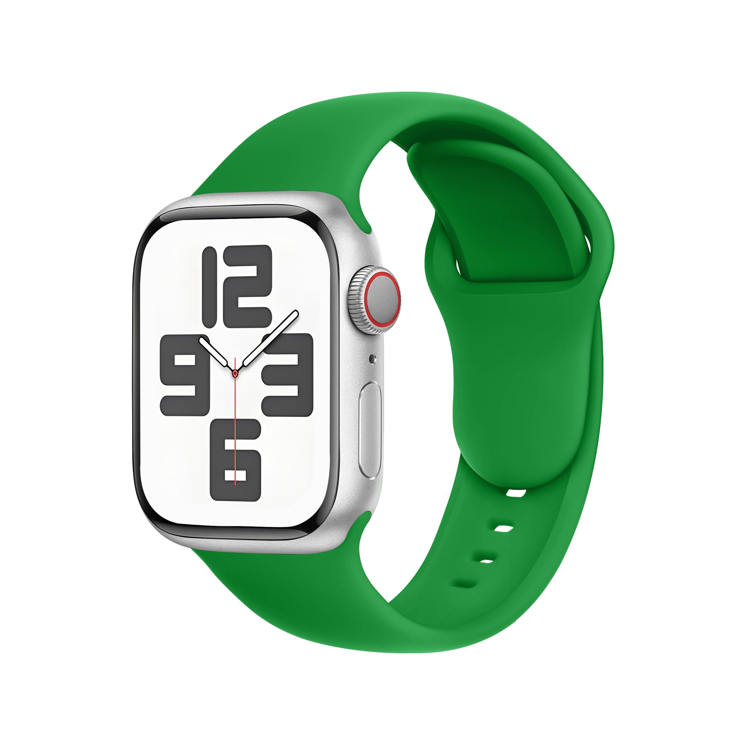 SRena SBC1 cinturino per cinturino apple watch 49mm 46mm 45mm 44mm 42mm 41mm 40mm 38mm ultra 2 apple watch cinturino series 10 9 8 7 6 5 4 3 2 1 originale acciaio sport in colore Verde Natale