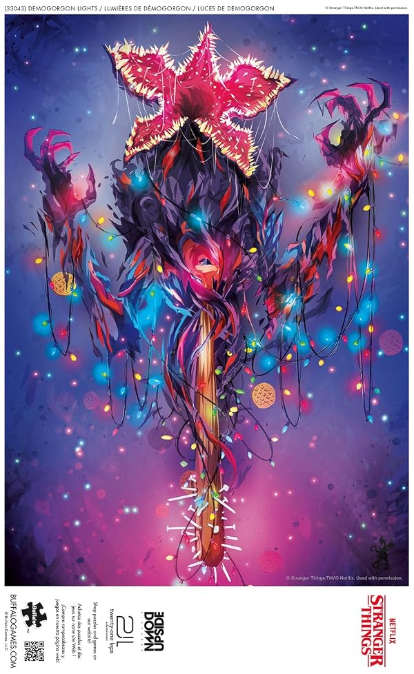Buffalo Games Stranger Things Merch, Demogorgon Lights, 500 Piece Puzzle by Buffalo Games - Used condition - Image 4