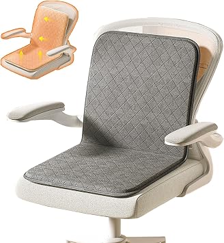 Seat Warmer for Office Chair Heated Seat Cushion Heated Chair Pad Chair Heating Pad, Adjustable TemperatureGray