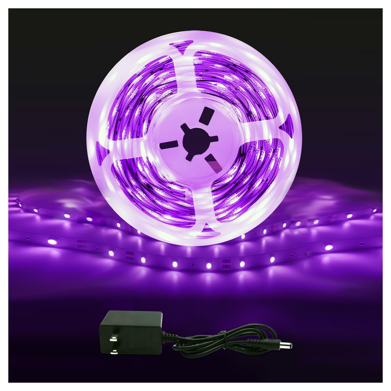 roperry 40ft LED Black Light Strip Kit, 720 Units Lamp Beads, Non-Waterproof Blacklights for Glow Party, Indoor Birthday, Body Paint,Halloween (Indoor)
