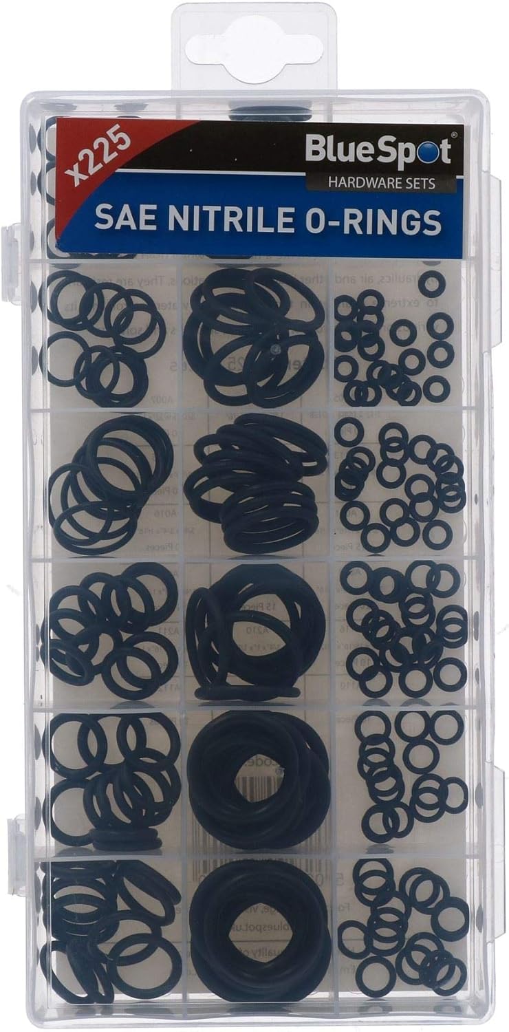 SAE Imperial Assorted Nitrile Rubber O-Rings Seals Plumbing Tap Washers 225pc