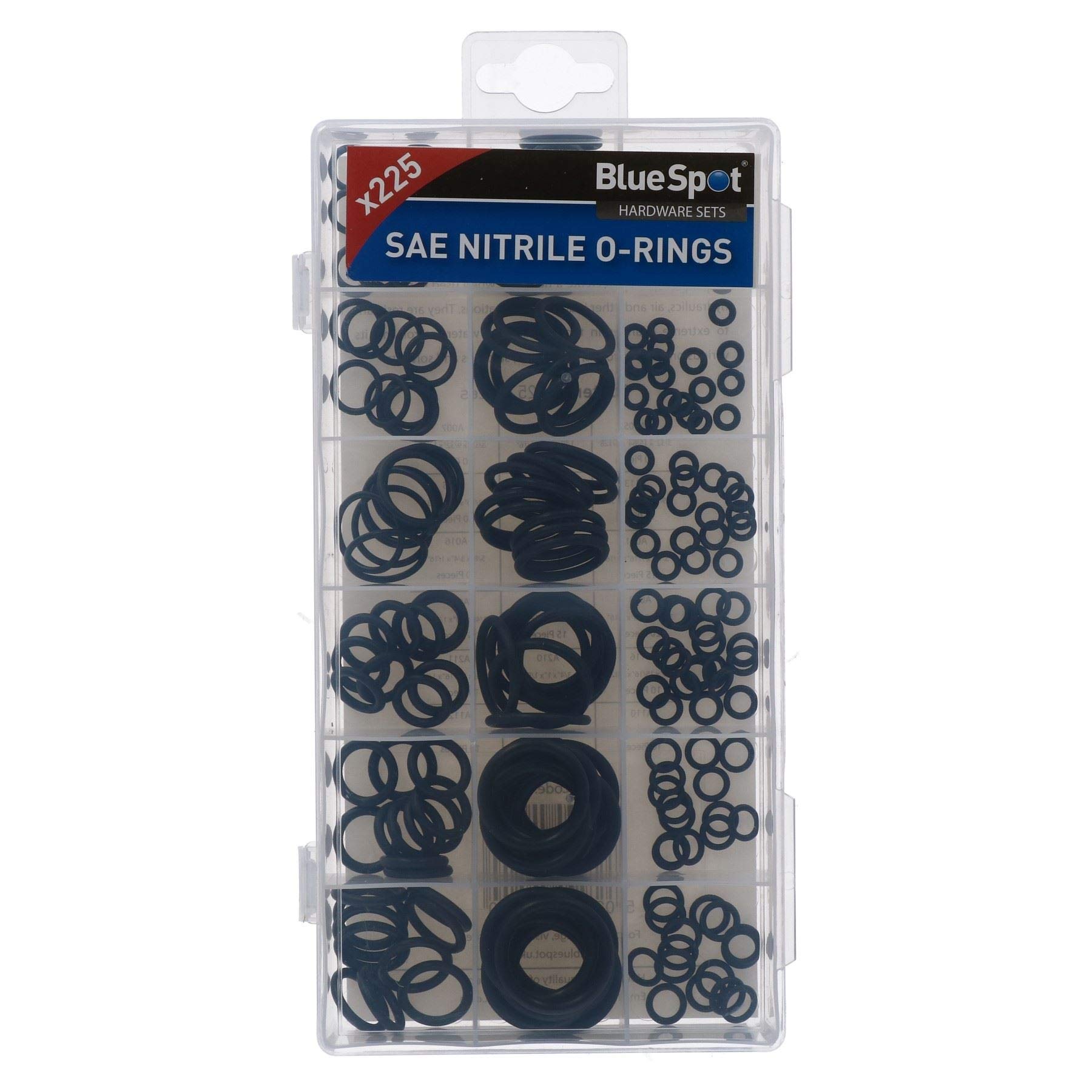 Ab Tools Sae Imperial Assorted Nitrile Rubber O-Rings Seals Plumbing Tap Washers 225Pc