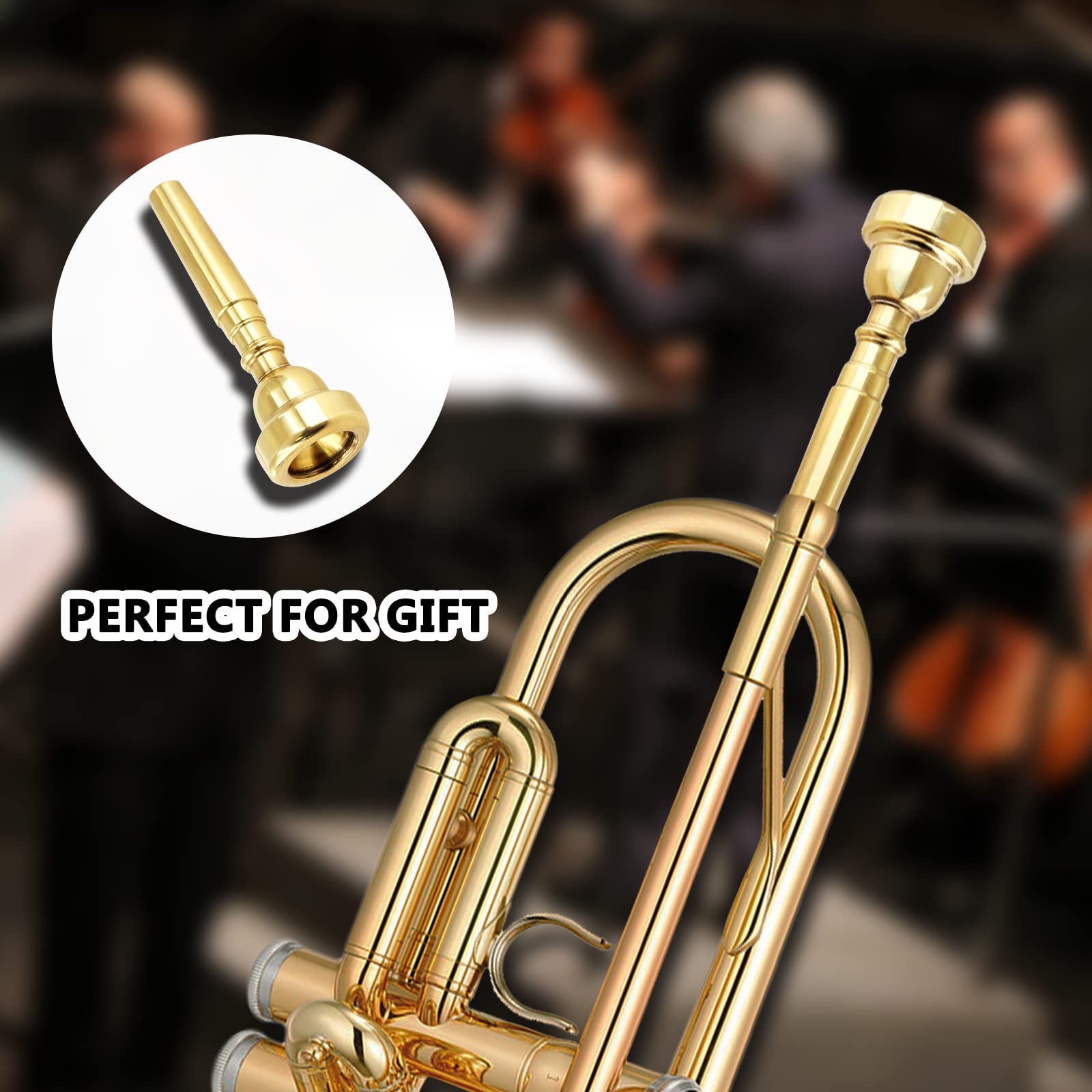 Amazon | Moicstiy 真鍮 トランペット マウスピースセット 金メッキ