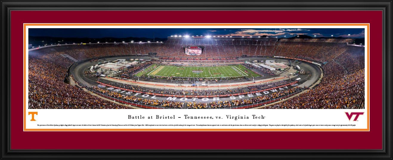 Battle at Bristol - TN vs VT Football - Blakeway Panoramas College Sports Posters