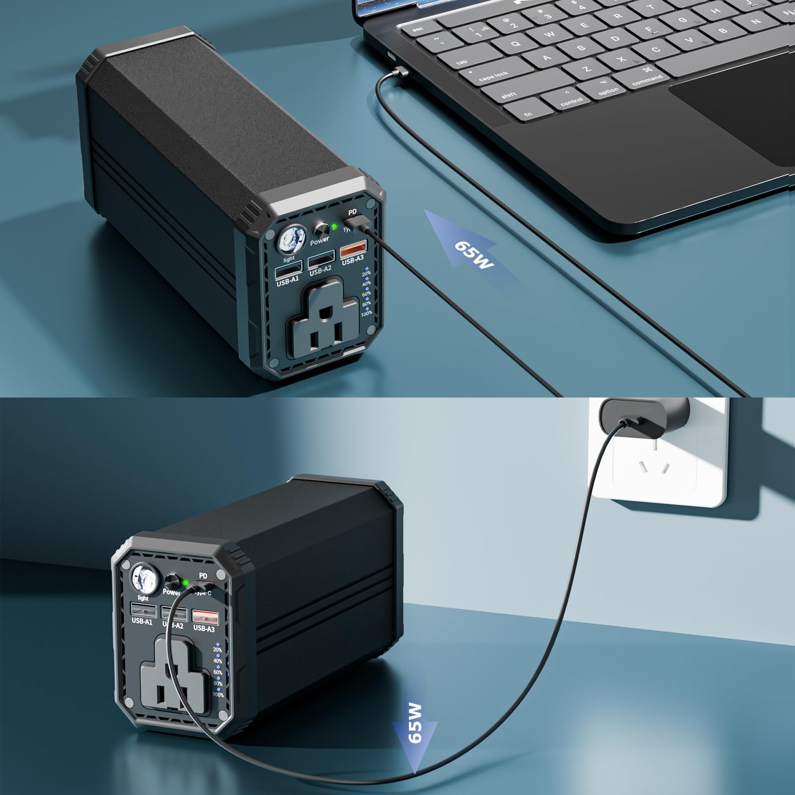 Amazon | KINGBERIWI ポータブル電源 AC出力対応 モバイルバッテリー