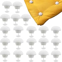 20 White Duvet Cover Clips 3 x 2.5 cm, Duvet Stops, Duvet Cover Clips, Non-Slip Clips for Duvet Cover with Buttons for Duvets, Bedsheets, Curtains, etc