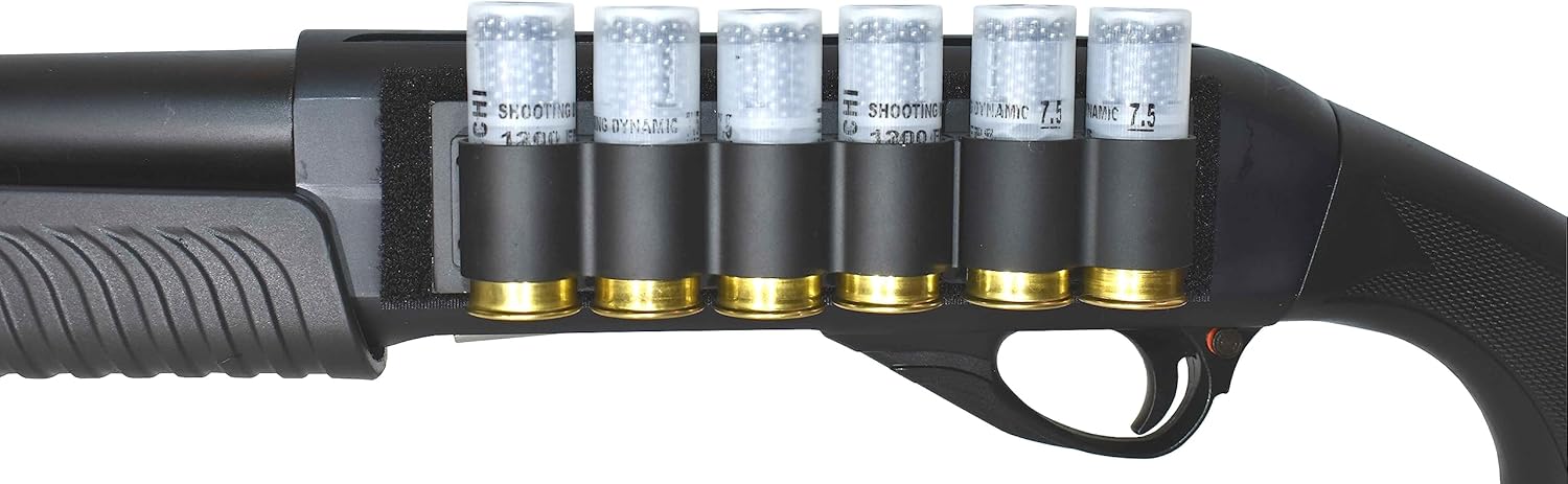 TRINITY Supply 6 Round Shotshell Shell Holder for Trista Cobra Force Pump Shells Carrier Hunting Accessory Holder 12 Gauge Tactical Shell Pouch Ammo Shell Round slug Carrier Reload Adapter Target.