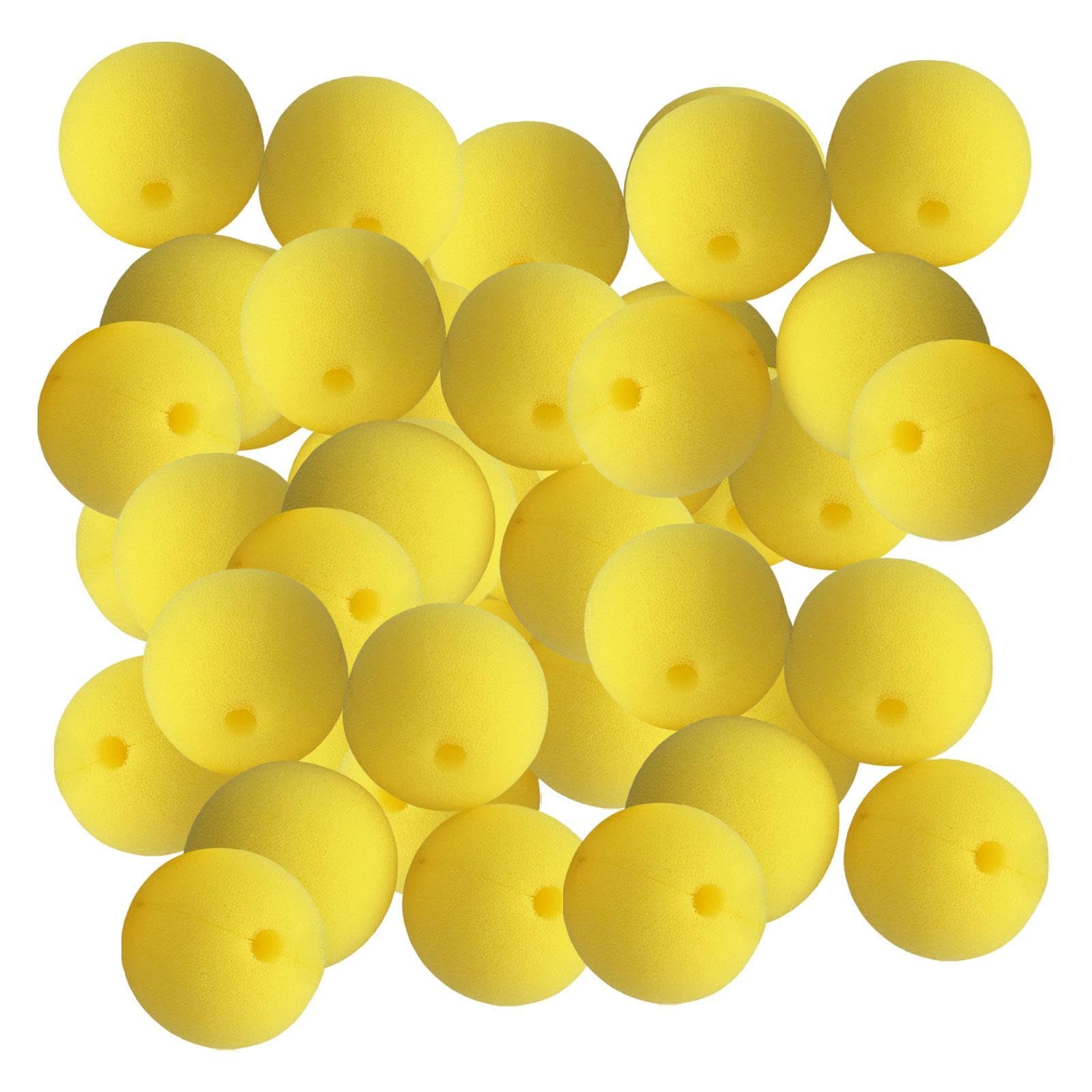predolo 50 Clown Noses for Men and Women Suitable for Comic Gatherings, Yellow
