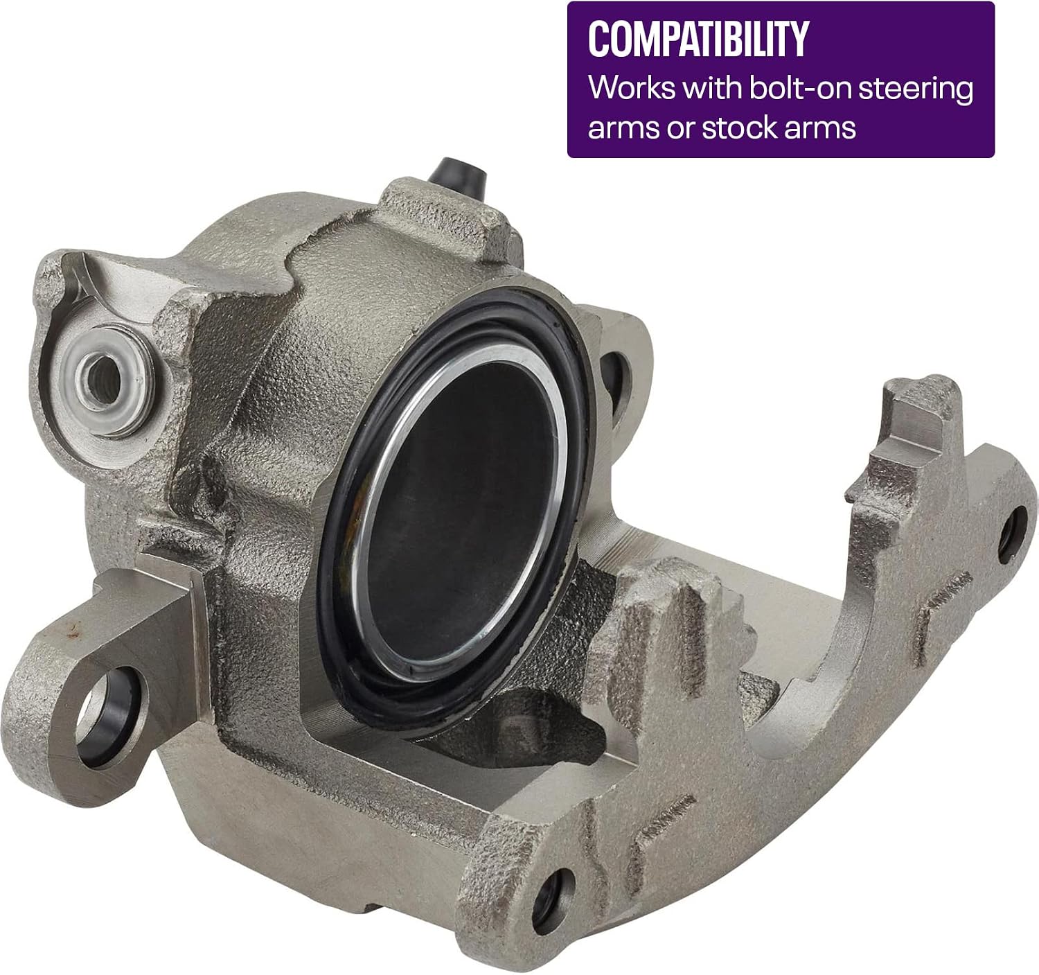 Disc Brake Kit 1978-88 GM Caliper, Fits Early Ford Spindle, 5 on 4-3/4 In