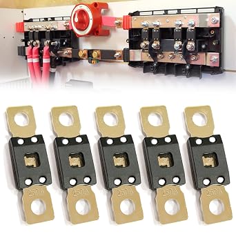 2PACK-10PACK MEGA/AMG Fuse 40 Amp-500 Amp, 32V, 298 Series, Time Delay, Bolt Down - Automotive/Marine 250A-5PACK