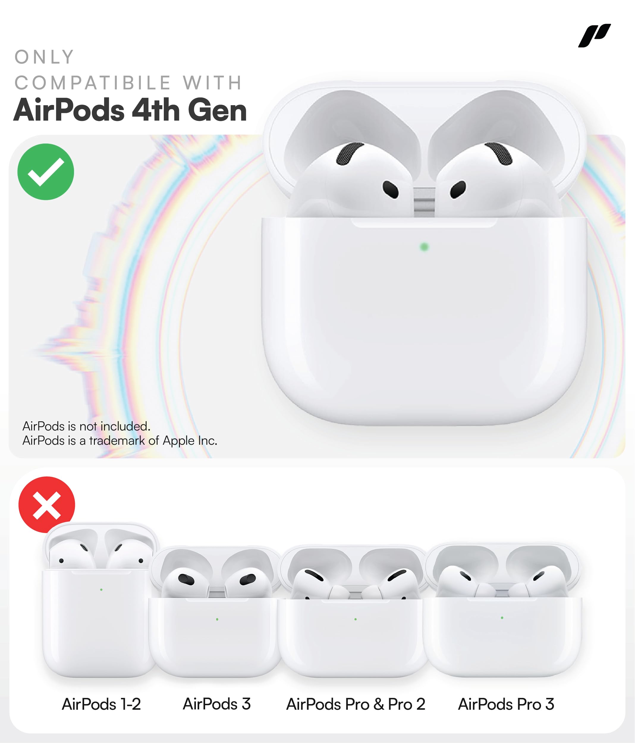 Amazon | Proof Labs AirPods 4用 ロック付きケース - タフなAirPods第