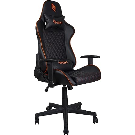 Noua Kui K7 Sedia Gaming PC da Ufficio Gioco Computer Poltrona Girevole,  Braccioli 2D, Schienale e Altezza Regolabile, Supporto Lombare e  Poggiatesta, Capacità Carico di 130 Kg, Nero/Arancione : Amazon.it: Casa e